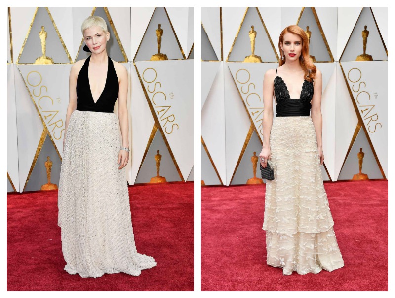 Michelle Williams y Emma Roberts Relier Imagen Oscars 2017